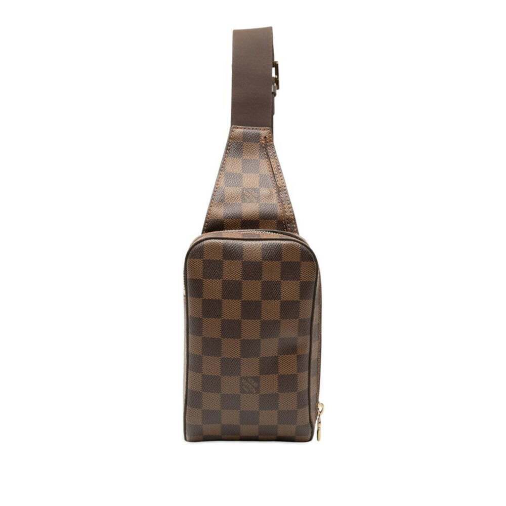 LOUIS VUITTON Brown Damier Leather Shoulder Bag